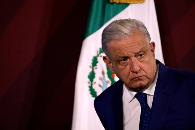 September 18, 2023, Mexico City, Mexico: The president of Mexico, Andres Manuel Lopez Obrador at the press conference before reporters at the National Palace in Mexico City. on September 18, 2023 in Mexico City, Mexico Mexico City Mexico - ZUMAe321 20230918_zia_e321_001 Copyright: xLuisxBarronx