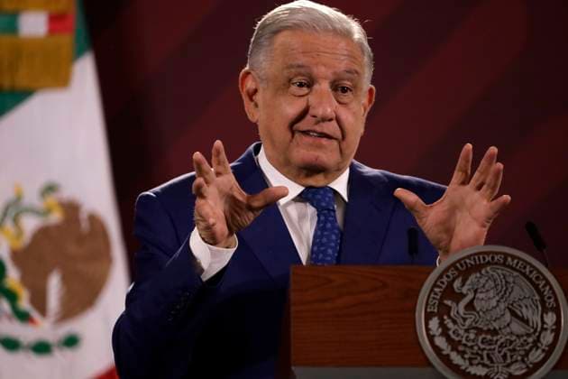 September 18, 2023, Mexico City, Mexico: The president of Mexico, Andres Manuel Lopez Obrador at the press conference before reporters at the National Palace in Mexico City. on September 18, 2023 in Mexico City, Mexico Mexico City Mexico - ZUMAe321 20230918_zia_e321_008 Copyright: xLuisxBarronx
