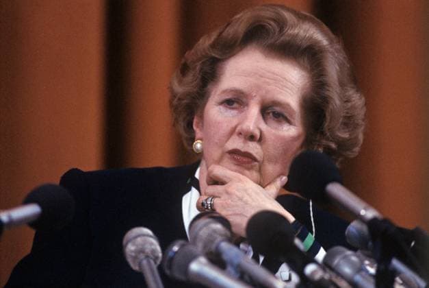 Archivbilder der Woche KW38 Margaret Thatcher at news conference at press center of USSR Foreign Ministry 8505867 01.03.1987 British Prime Minister Margaret Hilda Thatcher at a news conference for Soviet and foreign journalists at the press center of the USSR Foreign Ministry during an official visit to the USSR. V. Dunaev Moscow Russia  Copyright: xV.xDunaevx