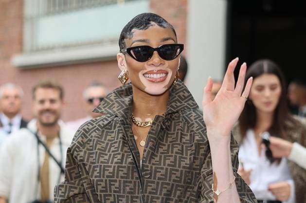 Entertainment Themen der Woche KW38 Entertainment Bilder des Tages MFW - Fendi Arrivals Winnie Harlow arrives to Fendi fashion show during Milan Fashion Week Womenswear Spring Summer 2024 , on September 20, 2023 in Milan, Italy. Photo by Marco Piovanotto ABACAPRESS:COM Milan Italy  Copyright: xPiovanottoxMarco ABACAx 868473_077 PiovanottoxMarco ABACAx 868473_077