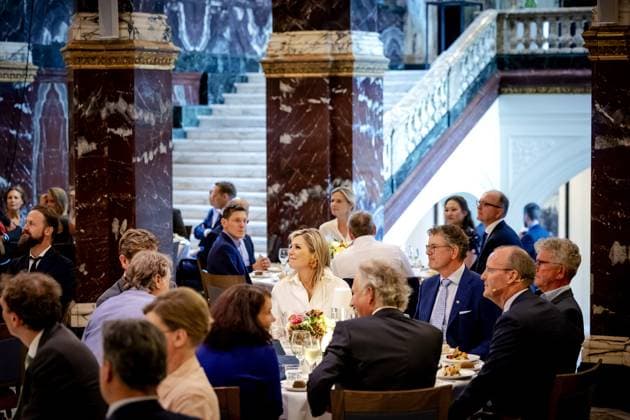 AMSTERDAM - Queen Maxima during the winners dinner of the King Willem I Prizes. The winners dinner marks the start of registrations for the biennial business awards. ANP ROBIN VAN LONKHUIJSEN netherlands out - belgium out  Copyright: xx x478786629x originalFilename: 478786629.jpg
