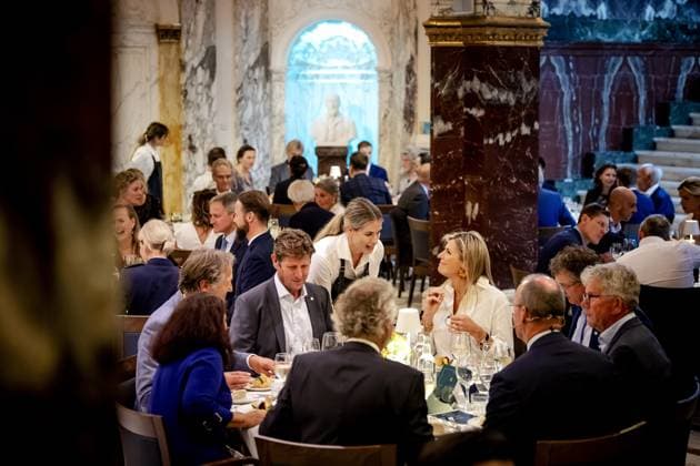 AMSTERDAM - Queen Maxima during the winners dinner of the King Willem I Prizes. The winners dinner marks the start of registrations for the biennial business awards. ANP ROBIN VAN LONKHUIJSEN netherlands out - belgium out  Copyright: xx x478786731x originalFilename: 478786731.jpg