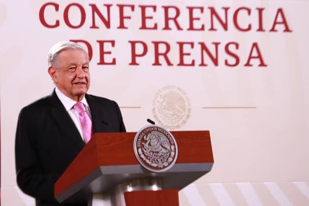 Mexican President Lopez Obrador News Conference September 20, 2023, Mexico City, Mexico: Mexican President, Andres Manuel Lopez Obrador, speaks during the daily morning news conference in front of reporters at National Palace on September 20, 2023 in Mexico City, Mexico. (Photo by Carlos Santiago Eyepix Group) Copyright: xCarlosxSantiagox xEyepixxGroupx CS202309207506