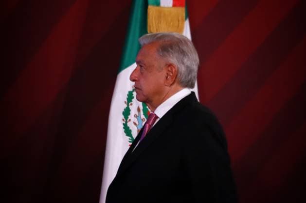 Mexican President Lopez Obrador News Conference September 20, 2023, Mexico City, Mexico: Mexican President, Andres Manuel Lopez Obrador, speaks during the daily morning news conference in front of reporters at National Palace on September 20, 2023 in Mexico City, Mexico. (Photo by Carlos Santiago Eyepix Group) Copyright: xCarlosxSantiagox xEyepixxGroupx CS202309207510