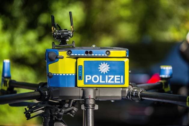 September 20, 2023, Freilassing, Bavaria, Germany: Five years after the introduction of the Bayerische Grenzschutzpolizei (Bavarian Border Protection Police), Bavarian Minister President MARKUS SOEDER and Bavarian Interior Minister JOACHIM HERRMANN discussed the work the Grenzpolizei engages in along the border with Austria and the Czech Republic. The Grenzschutzpolizei was originally created to deal with the refugee and migrant crisis along the so-called Balkan Route, but after the route was more or less blocked, the police shifted their duties towards smuggling, human trafficking, stolen vehicles, and contraband. Freilassing Germany - ZUMAb160 20230920_abp_b160_183 Copyright: xSachellexBabbarx