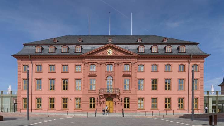 Landtag Rheinland-Pfalz, Platz der Mainzer Republik, Mainz, Rheinland-Pfalz, Deutschland *** Rhineland-Palatinate State Parliament, Platz der Mainzer Republik, Mainz, Rhineland-Palatinate, Germany
