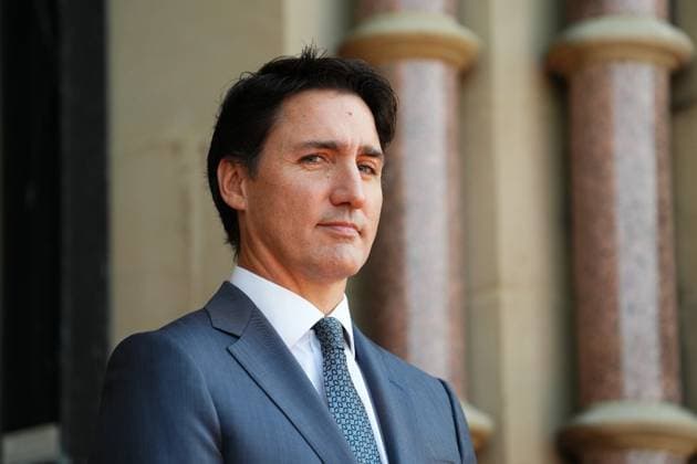 Kanada, Justin Trudeau trifft Wolodymyr Selenskyj in Ottawa September 22, 2023, Ottawa, ON, Canada: Prime Minister Justin Trudeau waits for the arrival of Ukrainian President Volodymyr Zelenskyy at Parliament Hill in Ottawa on Friday, Sept. 22, 2023. Ottawa Canada  - ZUMAc35_ 20230922_zaf_c35_037 Copyright: xSeanxKilpatrickx