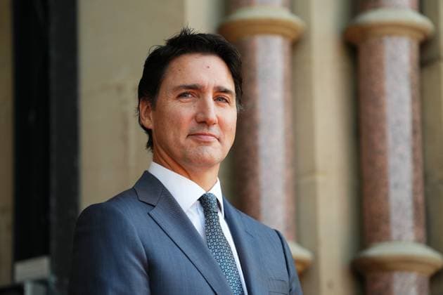 Kanada, Justin Trudeau trifft Wolodymyr Selenskyj in Ottawa September 22, 2023, Ottawa, ON, Canada: Prime Minister Justin Trudeau waits for the arrival of Ukrainian President Volodymyr Zelenskyy at Parliament Hill in Ottawa on Friday, Sept. 22, 2023. Ottawa Canada  - ZUMAc35_ 20230922_zaf_c35_040 Copyright: xSeanxKilpatrickx