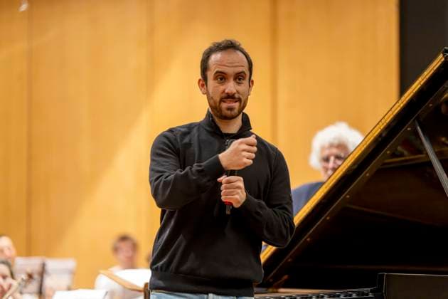 22 09 2023, International Classical Music Festival Festival of Nations 2023, at the Kurhaus Bad Wörishofen in Unterallgäu, Caution Classical Music The great school concert for schoolchildren in the Kursaal with Igor Levit with the vbw Festival Orchestra 22 09 2023, Classical Music Festival Bad Wörishofen 22 09 2023, Classical Music Festival Bad Wörishofen