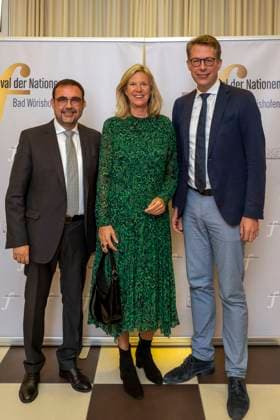 22 09 2023, International Classical Music Festival Festival of Nations 2023, in the Kurhaus Bad Wörishofen in Unterallgäu, opening concert in the Kursaal with pianist Igor Levit GER and Orchestra Camerata Salzburg Before the reception of the guests of