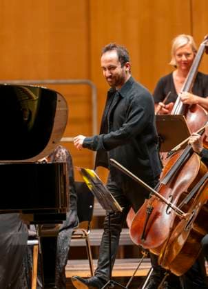 22 09 2023, International Classical Festival Festival of Nations 2023, at the Kurhaus Bad Wörishofen in Unterallgäu, opening concert in the Kursaal with pianist Igor Levit GER and orchestra Camerata Salzburg 22 09 2023, Classical Festival Bad Wörishofen 22 09 2023, Classical Festival Bad Wörishofen