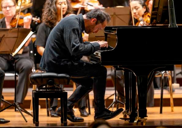 22 09 2023, International Classical Festival Festival of Nations 2023, at the Kurhaus Bad Wörishofen in Unterallgäu, opening concert in the Kursaal with pianist Igor Levit GER and orchestra Camerata Salzburg 22 09 2023, Classical Festival Bad Wörishofen 22 09 2023, Classical Festival Bad Wörishofen