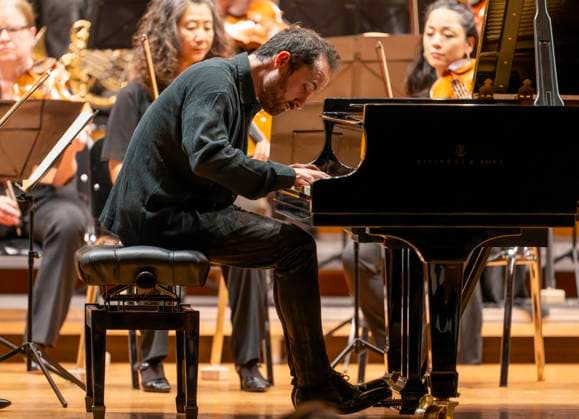 22 09 2023, International Classical Festival Festival of Nations 2023, at the Kurhaus Bad Wörishofen in Unterallgäu, opening concert in the Kursaal with pianist Igor Levit GER and orchestra Camerata Salzburg 22 09 2023, Classical Festival Bad Wörishofen 22 09 2023, Classical Festival Bad Wörishofen