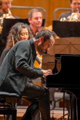 22 09 2023, International Classical Festival Festival of Nations 2023, at the Kurhaus Bad Wörishofen in Unterallgäu, opening concert in the Kursaal with pianist Igor Levit GER and orchestra Camerata Salzburg 22 09 2023, Classical Festival Bad Wörishofen 22 09 2023, Classical Festival Bad Wörishofen