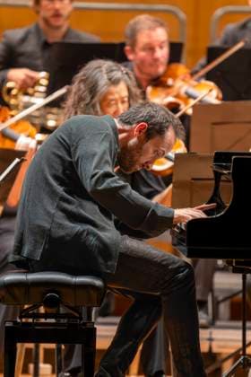 22 09 2023, International Classical Festival Festival of Nations 2023, at the Kurhaus Bad Wörishofen in Unterallgäu, opening concert in the Kursaal with pianist Igor Levit GER and orchestra Camerata Salzburg 22 09 2023, Classical Festival Bad Wörishofen 22 09 2023, Classical Festival Bad Wörishofen