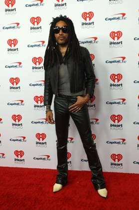 Musician Lenny Kravitz arrives for the iHeartRadio Music Festival at T-Mobile Arena in Las Vegas, Nevada on Friday, September 22, 2023.  LAV20230922019 JAMESxATOA