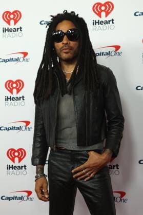 Musician Lenny Kravitz arrives for the iHeartRadio Music Festival at T-Mobile Arena in Las Vegas, Nevada on Friday, September 22, 2023.  LAV20230922020 JAMESxATOA