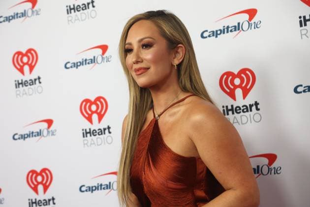 Cheryl Burke arrives for the iHeartRadio Music Festival at T-Mobile Arena in Las Vegas, Nevada on Friday, September 22, 2023.  LAV20230922029 JAMESxATOA