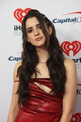 Laura Marano arrives for the iHeartRadio Music Festival at T-Mobile Arena in Las Vegas, Nevada on Friday, September 22, 2023.  LAV20230922035 JAMESxATOA