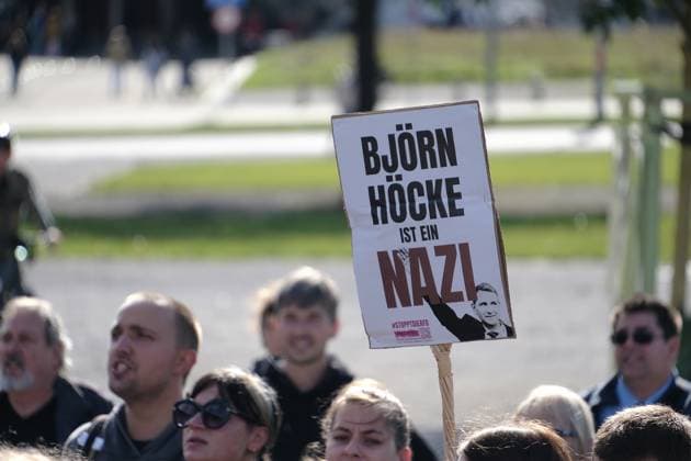 News Themen der Woche KW38 23.09.2023 xkhx Kassel, Landtagswahl Hessen 2023 ANTIFA - Demonstration Entschlossen gegen die AfD! Gegen rechte Hetze! - aufgrund der Wahlkampfveranstaltung mit dem AfD Abgeordneten Stephan Brandner *** 23 09 2023 xkhx Kassel, state election Hesse 2023 ANTIFA demonstration Resolutely against the AfD Against right-wing agitation due to the election campaign event with the AfD MP Stephan Brandner. KH