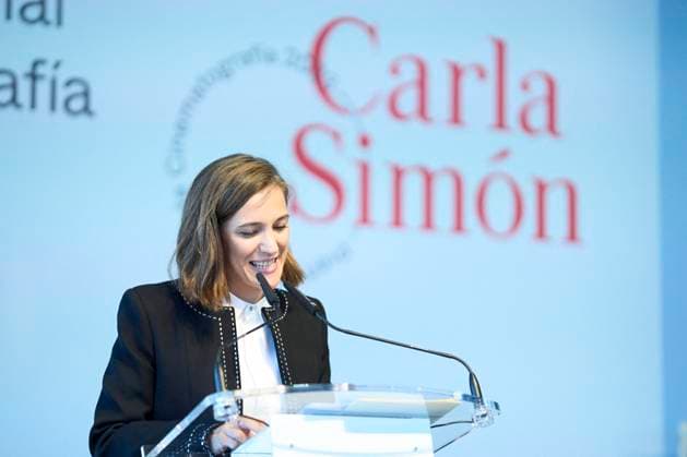 San Sebastian Festival - Carla Simon Receives National Cinematography Award Carla Simon receives the National Cinematography Award during 71st San Sebastian International Film Festival at Tabakalera cultural center on September 23, 2023 in Donostia San Sebastian, Spain Photo by ABACAPRESS.COM Donostia San Sebastian Euskadi Spain  Copyright: xABACAx 868944_015 ABACAx 868944_015
