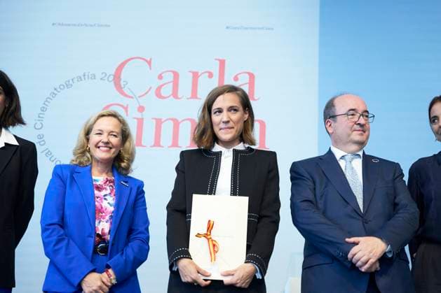 San Sebastian Festival - Carla Simon Receives National Cinematography Award Carla Simon receives the National Cinematography Award during 71st San Sebastian International Film Festival at Tabakalera cultural center on September 23, 2023 in Donostia San Sebastian, Spain Photo by ABACAPRESS.COM Donostia San Sebastian Euskadi Spain  Copyright: xABACAx 868944_025 ABACAx 868944_025
