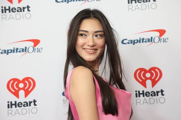 Anna Aya arrives for the iHeartRadio Music Festival at T-Mobile Arena in Las Vegas, Nevada on Saturday, September 23, 2023.  LAV20230923006 JAMESxATOA