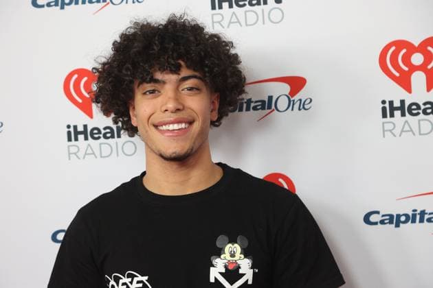 Derek Trendz arrives for the iHeartRadio Music Festival at T-Mobile Arena in Las Vegas, Nevada on Saturday, September 23, 2023.  LAV20230923020 JAMESxATOA