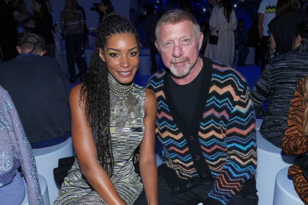 MFW - Missoni Front Row Boris Beker and Lilian de Carvalho Monteiro attending the Missoni Spring 2024 Ready to Wear Fashion Show on September 23, 2023 in Milan, Italy. Photo by Riccardo Giordano IPA ABACAPRESS.COM Milan Italy  Copyright: xGiordanoxRiccardo IPA ABACAx 869005_001 GiordanoxRiccardo IPA ABACAx 869005_001