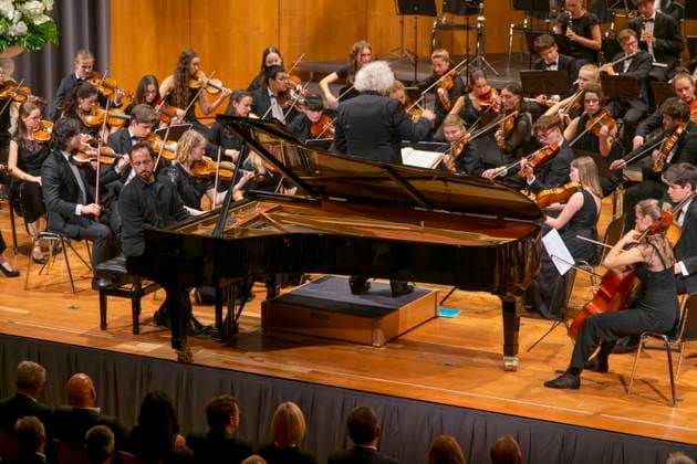 23 09 2023, International Classical Festival Festival of Nations 2023, at the Kurhaus Bad Wörishofen in Unterallgäu, concert in the Kursaal with pianist Igor Levit GER and vbw Festival Orchestra Musical Director Christoph Adt 23 09 2023, Classical Festival Bad Wörishofen 23 09 2023, Classical Festival Bad Wörishofen