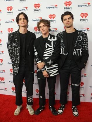 (L-R) Brandon Walters, Jackson Simmons and Troy Bruner of Little Image arrive for the iHeartRadio Music Festival at T-Mobile Arena in Las Vegas, Nevada on Saturday, September 23, 2023.  LAV20230923027 JAMESxATOA