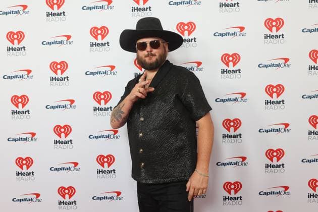 Paul Cauthen arrives for the iHeartRadio Music Festival at T-Mobile Arena in Las Vegas, Nevada on Saturday, September 23, 2023.  LAV20230923040 JAMESxATOA