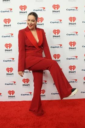 Shannon Burns arrives for the iHeartRadio Music Festival at T-Mobile Arena in Las Vegas, Nevada on Saturday, September 23, 2023.  LAV20230923055 JAMESxATOA