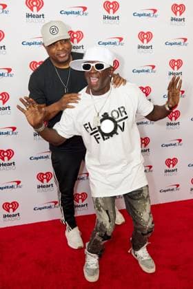 September 23, 2023, Las Vegas, NV, USA: Chuck D. and Flavor Flav attend the 2023 iHeartRadio Music Festival at T-Mobile Arena on September 23, 2023 in Las Vegas, Nevada. Las Vegas USA - ZUMAs181 20230923_zea_s181_007 Copyright: xMIGUELxCORTESx