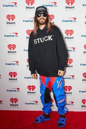 September 23, 2023, Las Vegas, NV, USA: Jared Leto of Thirty Seconds to Mars attends the 2023 iHeartRadio Music Festival at T-Mobile Arena on September 23, 2023 in Las Vegas, Nevada. Las Vegas USA - ZUMAs181 20230923_zea_s181_022 Copyright: xMIGUELxCORTESx