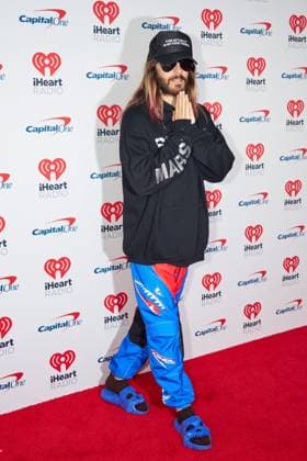 September 23, 2023, Las Vegas, NV, USA: Jared Leto of Thirty Seconds to Mars attends the 2023 iHeartRadio Music Festival at T-Mobile Arena on September 23, 2023 in Las Vegas, Nevada. Las Vegas USA - ZUMAs181 20230923_zea_s181_024 Copyright: xMIGUELxCORTESx