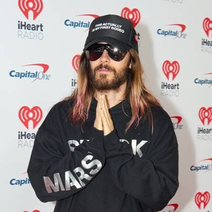 September 23, 2023, Las Vegas, NV, USA: Jared Leto of Thirty Seconds to Mars attends the 2023 iHeartRadio Music Festival at T-Mobile Arena on September 23, 2023 in Las Vegas, Nevada. Las Vegas USA - ZUMAs181 20230923_zea_s181_023 Copyright: xMIGUELxCORTESx
