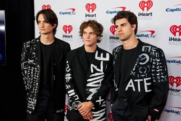 September 23, 2023, Las Vegas, NV, USA: Brandon Walters, Jackson Simmons, and Troy Bruner attends the 2023 iHeartRadio Music Festival at T-Mobile Arena on September 23, 2023 in Las Vegas, Nevada. Las Vegas USA - ZUMAs181 20230923_zea_s181_052 Copyright: xMIGUELxCORTESx