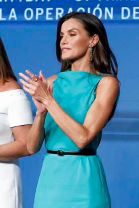 Queen Letizia Presents The Retina Eco Awards - Madrid Queen Letizia of Spain attends the presentation of the Retina Eco 2023 Awards held at the Royal Tapestry Factory Foundation, on September 25, 2023, in Madrid, Spain. The Retina Eco 2023 Awards are organized by PRISA Media in collaboration with Capgemini and recognize the most outstanding projects for their innovation, impact on sustainability and the fight against climate change, technology and other environmental or social aspects related to the United Nations Sustainable Development Goals. Photo by Archie Andrews ABACAPRESS.COM Madrid Spain  Copyright: xAndrewsxArchie ABACAx 869201_003 AndrewsxArchie ABACAx 869201_003