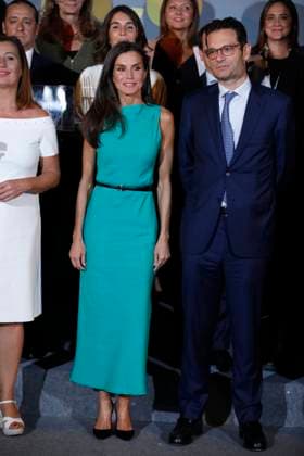 25-09-2023 Madrid Queen Letizia of Spain attends the presentation of the Retina Eco 2023 Awards held at the Royal Tapestry Factory Foundation in Madrid, Spain. The Retina Eco 2023 Awards are organized by PRISA Media in collaboration with Capgemini and recognize the most outstanding projects for their innovation, impact on sustainability and the fight against climate change, technology and other environmental or social aspects related to the United Nations Sustainable Development Goals. No Spain  Copyright: xPPEx