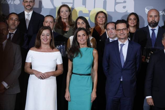 25-09-2023 Madrid Queen Letizia of Spain attends the presentation of the Retina Eco 2023 Awards held at the Royal Tapestry Factory Foundation in Madrid, Spain. The Retina Eco 2023 Awards are organized by PRISA Media in collaboration with Capgemini and recognize the most outstanding projects for their innovation, impact on sustainability and the fight against climate change, technology and other environmental or social aspects related to the United Nations Sustainable Development Goals. No Spain Â  Copyright: xPPEx