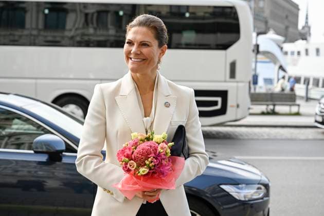 STOCKHOLM, SWEDEN 20230926 Crown Princess Victoria in connection with the award ceremony when the BjoÌˆrn Carlson Baltic Fellows Foundation organizes a seminar for a healthier sea in connection with the award ceremony for the BjoÌˆrn Carlson Baltic Sea Prize STOCKHOLM SWEDEN x10070x  Copyright: xJessicaxGow TTx FRISKARE HAV SUxklRgPuNk