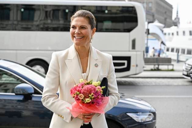 STOCKHOLM, SWEDEN 20230926 Crown Princess Victoria in connection with the award ceremony when the BjoÌˆrn Carlson Baltic Fellows Foundation organizes a seminar for a healthier sea in connection with the award ceremony for the BjoÌˆrn Carlson Baltic Sea Prize STOCKHOLM SWEDEN x10070x  Copyright: xJessicaxGow TTx FRISKARE HAV TOKPkCqSuKs