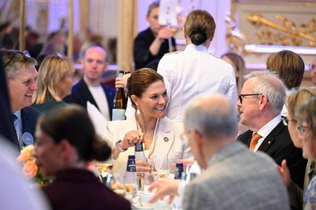 STOCKHOLM, SWEDEN 20230926 Crown Princess Victoria in connection with the award ceremony when the BjoÌˆrn Carlson Baltic Fellows Foundation organizes a seminar for a healthier sea in connection with the award ceremony for the BjoÌˆrn Carlson Baltic Sea Prize STOCKHOLM SWEDEN x10070x  Copyright: xJessicaxGow TTx FRISKARE HAV iKmUy8ohYP4