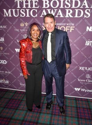 The Boisdale Music Awards, - 20 Sep 2023, Boisdale of Canary Wharf, London, UK P P Arnold and Jools Holland at The Boisdale Music Awards, - 20 Sep 2023, Boisdale of Canary Wharf, London, UK, Credit:Jules Annan Avalon  Copyright: xJulesxAnnanx xAvalonx 0807182056