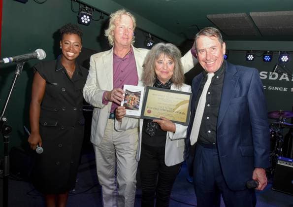 The Boisdale Music Awards, - 20 Sep 2023, Boisdale of Canary Wharf, London, UK Jools Holland, YolanDa Brown, Ranald Macdonald and Suzi Quatro at The Boisdale Music Awards, - 20 Sep 2023, Boisdale of Canary Wharf, London, UK, Credit:Jules Annan Avalon Copyright: xJulesxAnnanx xAvalonx 0807182273