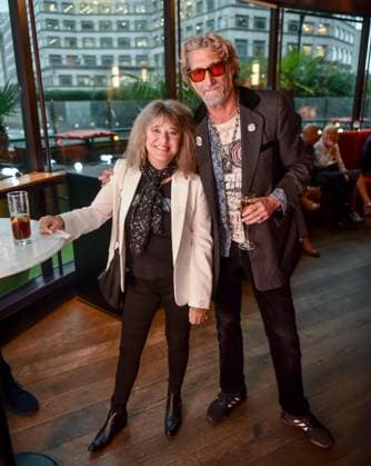 The Boisdale Music Awards, - 20 Sep 2023, Boisdale of Canary Wharf, London, UK Suzi Quatro with Nick Reynolds at The Boisdale Music Awards, - 20 Sep 2023, Boisdale of Canary Wharf, London, UK, Credit:Jules Annan Avalon  Copyright: xJulesxAnnanx xAvalonx 0807220097