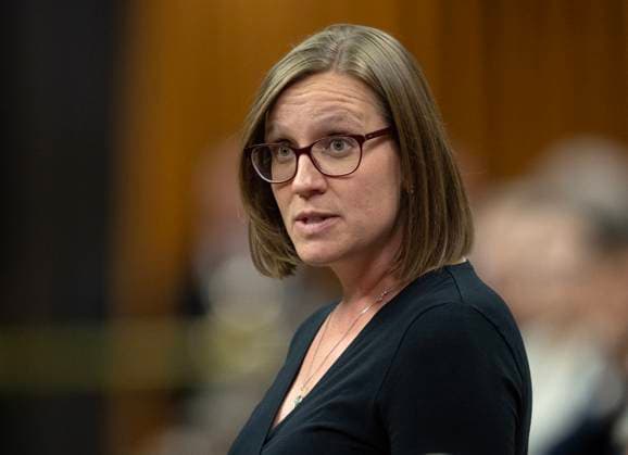 September 26, 2023, Ottawa, ON, Canada: Karina Gould, Leader of the Government in the House of Commons rises during Question Period, Tuesday, September 26, 2023 in Ottawa. Ottawa Canada  - ZUMAc35_ 20230926_zaf_c35_055 Copyright: xAdrianxWyldx
