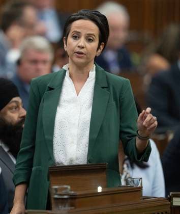September 26, 2023, Ottawa, ON, Canada: Conservative deputy leader Melissa Lantsman rises during Question Period, Tuesday, September 26, 2023 in Ottawa. Ottawa Canada  - ZUMAc35_ 20230926_zaf_c35_057 Copyright: xAdrianxWyldx