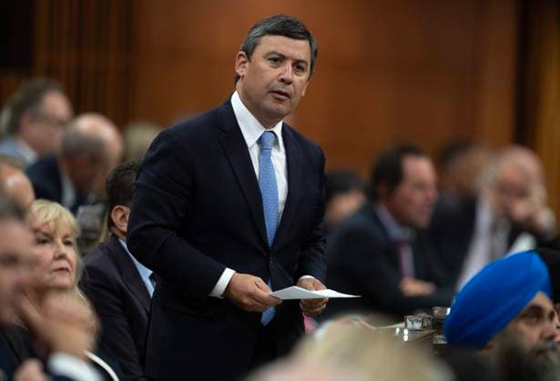 September 26, 2023, Ottawa, ON, Canada: Conservative Foreign Affairs critic Michael Chong rises during Question Period, Tuesday, September 26, 2023 in Ottawa. Ottawa Canada  - ZUMAc35_ 20230926_zaf_c35_068 Copyright: xAdrianxWyldx
